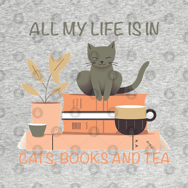 All my love in cats books and tea by tatadonets